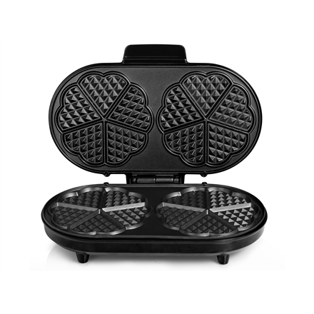 Tristar  gaufrier  wf-2120  1200 w  nombre de pâtisseries : 10  forme cœur  noir