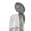Adler | Kettle | AD 1286 | Standard | 2200 W | 2 L | Plastic/Glass | 360° rotational base | Grey/ transparent-7