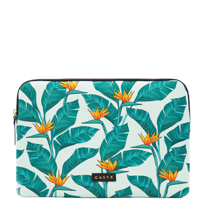 Casyx  slvs-000008  casyx pour macbook  compatible avec les modèles jusqu'à 13"/14"  housse  oiseaux de paradis  imperméable