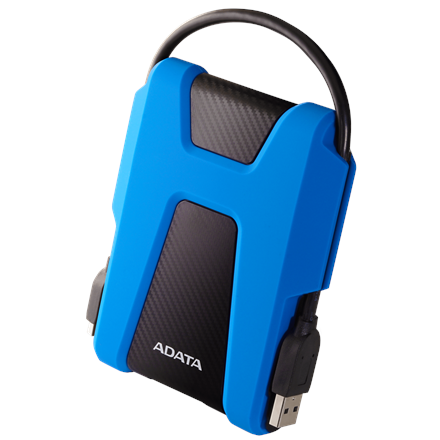 Disque dur externe adata 25" 2 to usb 3.1 noir/bleu  ahd680-2tu31-cbl  timbre vert 08 lei
