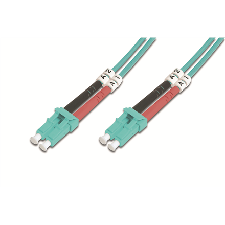 Patch cord światłowodowy FO LC-LC MM 50/125 OM3 duplex LSOH 3m