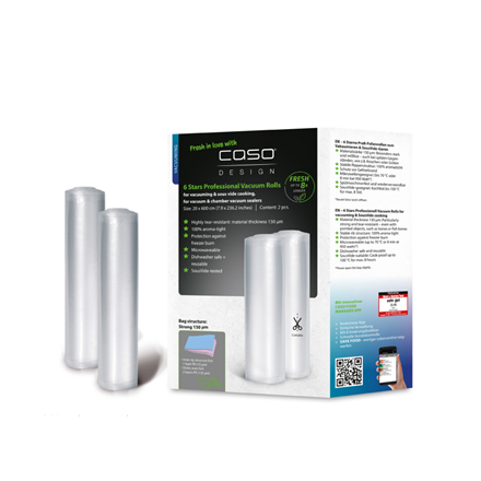 Rouleaux d'aspirateur professionnels caso 6 étoiles 2 pièces