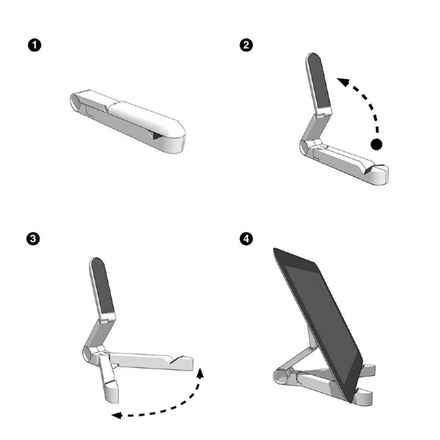 Gembird Universal tablet stand TA-TS-01 Black