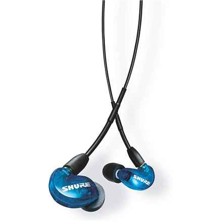 Shure AONIC 215 - écouteurs intra-auriculaires avec transducteur unique et câble 3,5 mm (bleu)