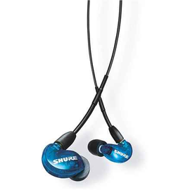 Shure AONIC 215 - écouteurs intra-auriculaires avec transducteur unique et câble 3,5 mm (bleu)