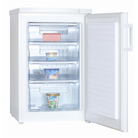 Goddess  congélateur  godfsc085tw9e  classe énergétique e  vertical  pose libre  hauteur 85 cm  capacité nette totale 91 l  blanc