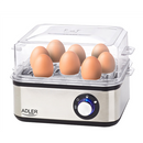 Adler AD 4486 egg cooker 8 egg(s) 800 W Black,Satin steel,Transparent-1