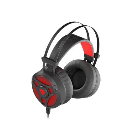 Natec Genesis Neon 360 Gaming Headphones With Microphone / LED / Vibration / Black-Red