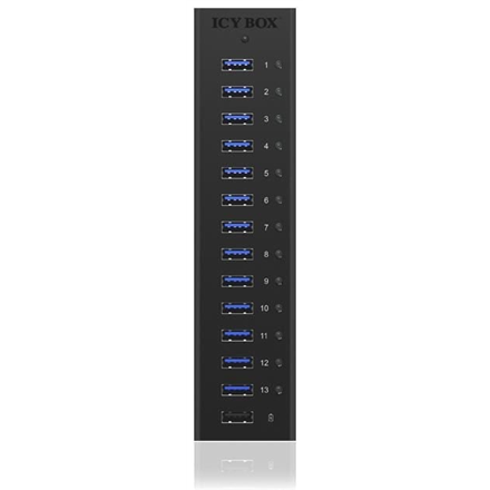 ICY BOX IB-AC6113 USB 3.2 Gen 1 (3.1 Gen 1) Type-B 5000 Mbit/s Black