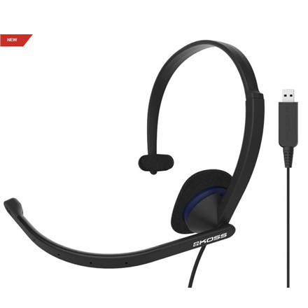 Koss  casque audio  cs195 usb  filaire  supra-auriculaire  microphone  noir