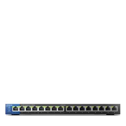 Linksys | LGS116P-EU | Commutateur non géré | 16 ports | 1 Gbit/s | PoE 80 W