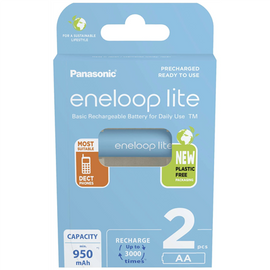 Įkraunamos baterijos Panasonic ENELOOP Lite BK-3LCCE/2BE, 950 mAh 3000 (2xAA)