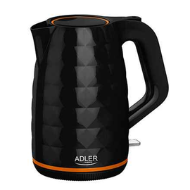 Bouilloire Adler | AD 1277 | Standard | 2200 W | 1,7 L | Plastique | Base rotative à 360° | Noir