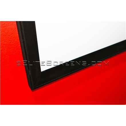Écran ELITE SCREENS dans un cadre fixe 110" (279,4 cm)/ 16:9/ 137×243,5 cm/ gain 1,1/ cadre noir 6 cm