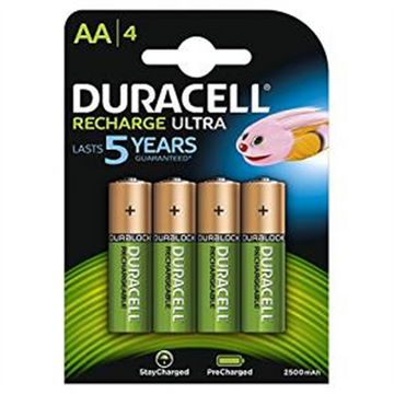 Duracell HR6 AA 2500mAh Recharge Ultra 4 Pack