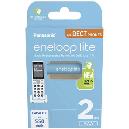 Eneloop akumulator lite AAA 550 mAh 2 szt DECT