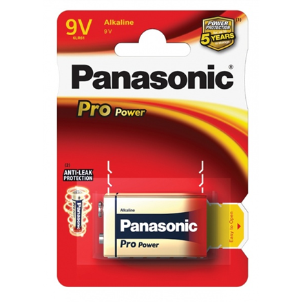 Panasonic Pro Power battery 6LR61PPG/1B 9V