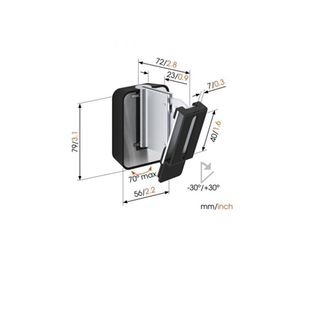 Vogels | Support d'enceinte | Rotation, inclinaison | Blanc