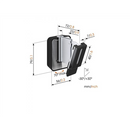 Vogels | Support d'enceinte | Rotation, inclinaison | Blanc