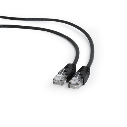 Cablexpert | Patch cord | PP12-0.5M/BK | Black RJ45 Male | RJ45 Male