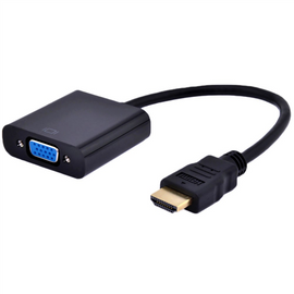 Gembird A-HDMI-VGA-03 video cable adapter 0.15 m HDMI Type A (Standard) VGA (D-Sub) Black