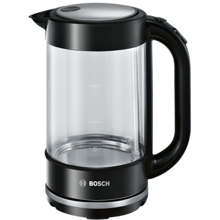Bouilloire électrique Bosch TWK70B03 1,7 L 2400 W Noir, Transparent