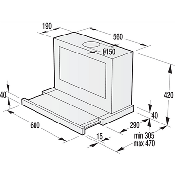 Okap teleskopowy BHP623E8X - 0