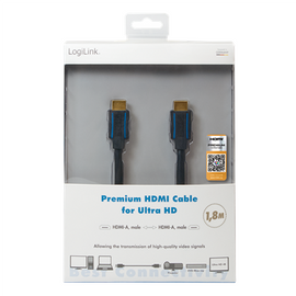 Logilink | Premium HDMI Cable for Ultra HD | CHB005 | HDMI male (type A) | HDMI male (type A) | HDMI to HDMI | 3 m
