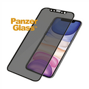 Panzerglass  p2665  protection d'écran  apple  iphone xr/11  verre trempé  noir  filtre de confidentialité ; protection intégrale ; film anti-éclats maintient le verre et le protège des éclats en cas de bris ; compatible avec toutes les coques ;
