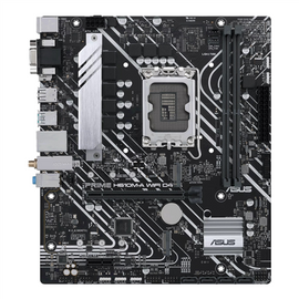 Asus | PRIME H610M-A WIFI D4 | Processor family Intel | Processor socket LGA1700 | DDR4 DIMM | Memory slots 2 | Supported hard disk drive interfaces SATA, M.2 | Number of SATA connectors 4 | Chipset Intel H610 | mATX