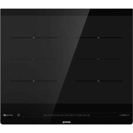 Gorenje | Table de cuisson | IS646BG | Induction | Nombre de brûleurs/zones de cuisson : 4 | Curseur | Minuterie | Noir | Écran