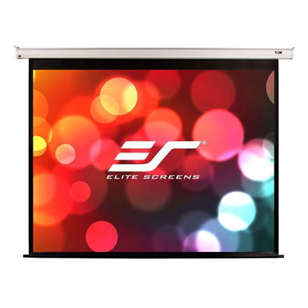 Écran motorisé électrique elite screens 100" 254 cm/ 16:9/ 1245 × 2215 cm/ gain 11/ boîtier blanc