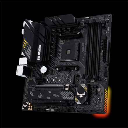Asus | TUF Gaming B550M-Plus | Famille de processeurs AMD | Socket AM4 | DDR4 | Emplacements mémoire : 4 | Chipset AMD B | Micro ATX