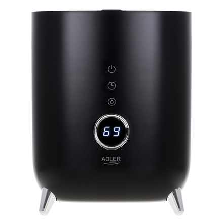 Adler | AD 7972 | Humidifier | 23 W | Water tank capacity 4 L | Suitable for rooms up to 35 m² | Ultrasonic | Humidification capacity 150-300 ml/hr | Black