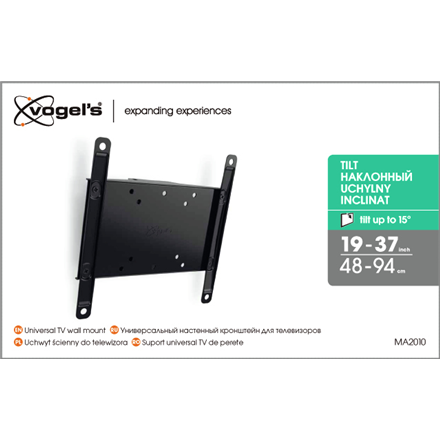 Vogels | Wall mount | MA2010-A1 Tilt | Tilt | 26-40 " | Maximum weight (capacity) 30 kg | Black