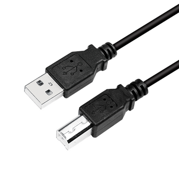 CABLU USB LOGILINK pt. imprimanta, USB 2.0 (T) la USB 2.0 Type-B (T), 2m, negru, "CU0007B" (timbru verde 0.08 lei)