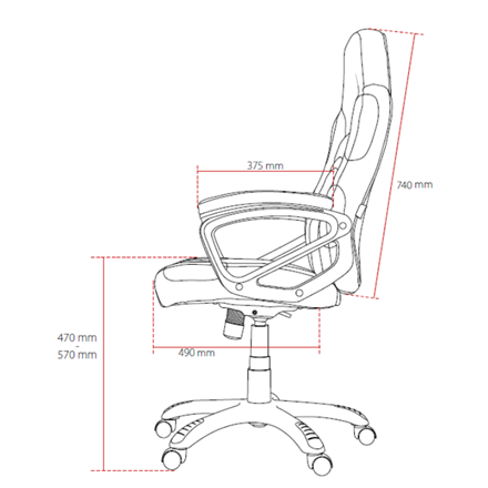 AROZZI herní židle ENZO Woven Fabric/ černá