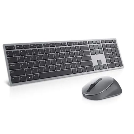 Dell | Clavier et souris multi-appareils Premier | KM7321W | Ensemble clavier et souris | Sans fil | Piles incluses | EE | Gris titane | Connexion sans fil
