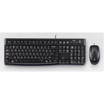 LOGITECH MK120 Corded Combo - BLACK - USB - US INT'L - EER