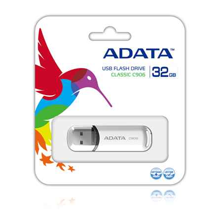 Clé USB ADATA 32 Go C906 USB Type-A 2.0 Blanc