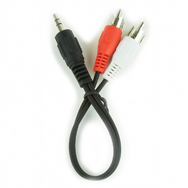 Kabelis Gembird 3.5mm Jack - 2x RCA 0.2m - 0