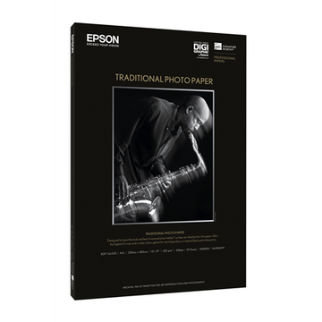 Epson Traditional Photo Paper semi gloss A 4, 25 sheets, 330 g