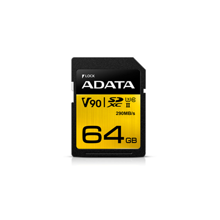 ADATA | Premier ONE | UHS-II U3 | 64 GB | SDXC | Flash memory class 10