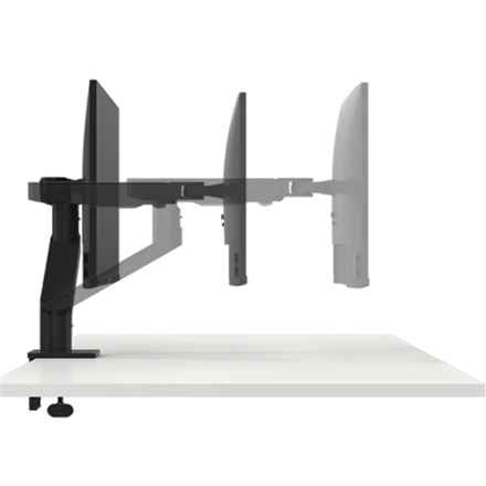Dell | Support de bureau | MSA20 | Hauteur, inclinaison, rotation, profondeur | 19-38 pouces | Poids maximal (capacité) 10 kg | Noir
