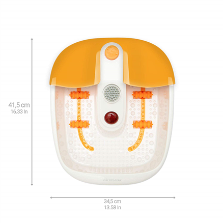Medisana FS 883 Foot Spa foot bath 80 W Orange, White