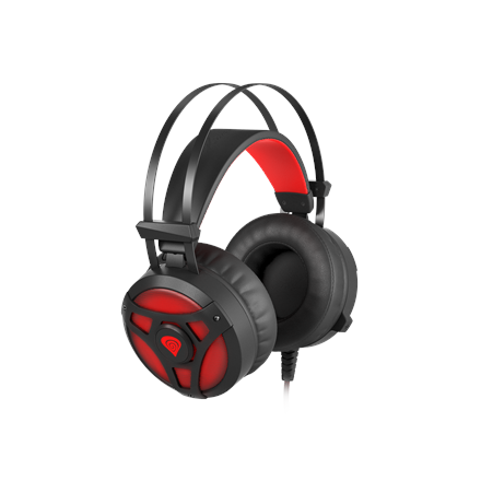 Natec Genesis Neon 360 Gaming Headphones With Microphone / LED / Vibration / Black-Red