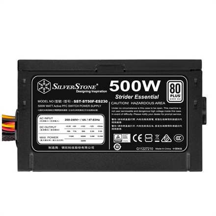 Silverstone ST50F-ES230 power supply unit 500 W 24-pin ATX Aluminium