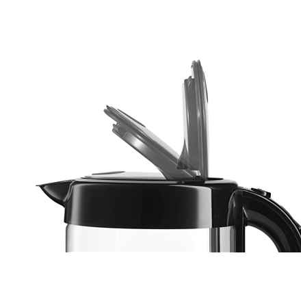 Bouilloire électrique Bosch TWK70B03 1,7 L 2400 W Noir, Transparent