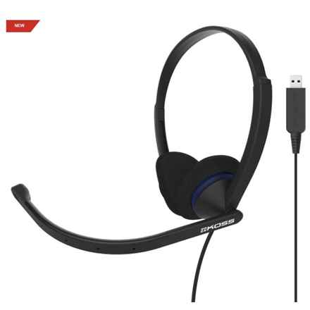 Koss | Casque audio | CS200 USB | Filaire | Supra-auriculaire | Microphone | Noir