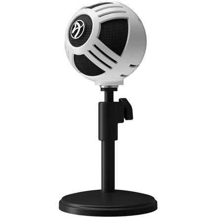 Microphone de table Arozzi Sfera Noir, Blanc
